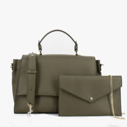 Loristella | Borsa muriel verde oliva grande